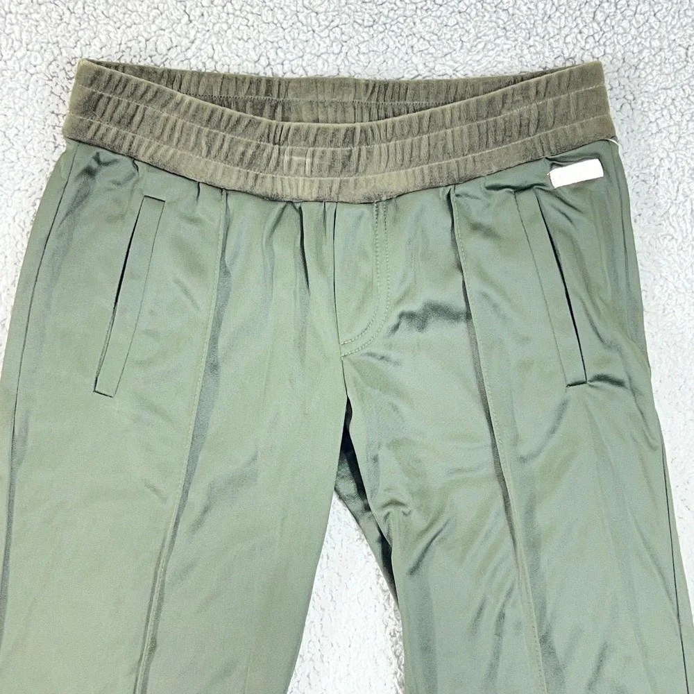Baby Phat Women's Size S Green Velour Track Pants Athletic Flare Pants VTG NWT